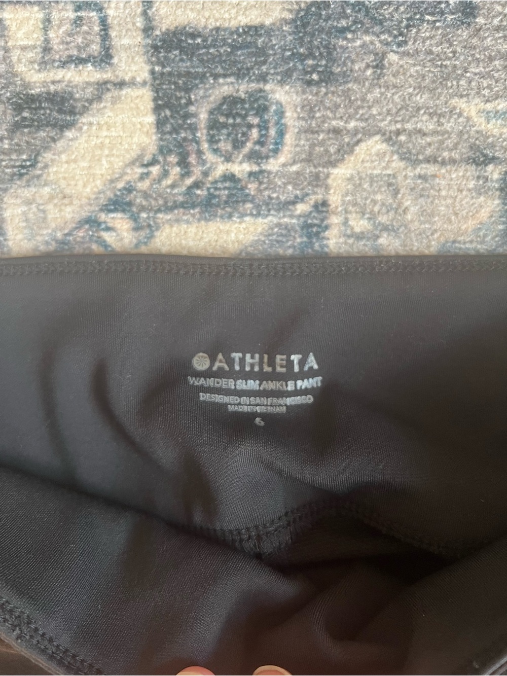 Athleta Wander Slim Ankle Pants Black Size 6 - Picture 4 of 4